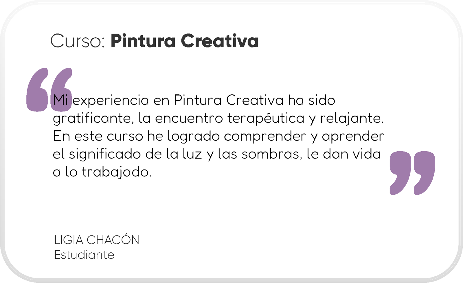 Testimonio Pintura Creativa 1
